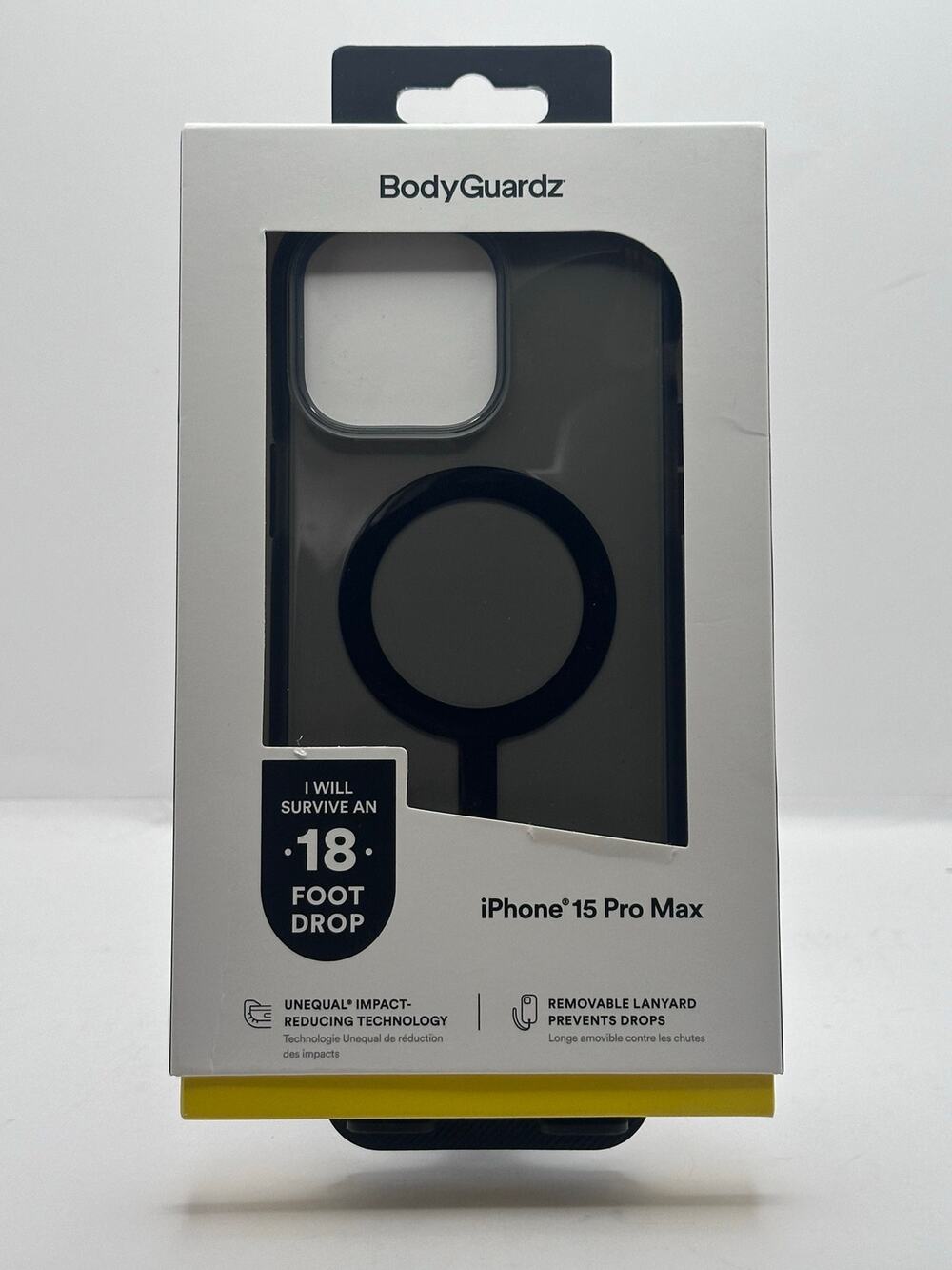 BodyGuardz Ace Pro iPhone 15 Pro Max Black Smoke MagSafe Case NWT MSRP: $50.00